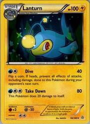 Lanturn 58/160 XY Primal Clash Reverse Holo Uncommon