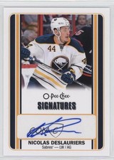 2016-17 O-Pee-Chee Signatures Nicolas Deslauriers #S-ND Auto 1r5