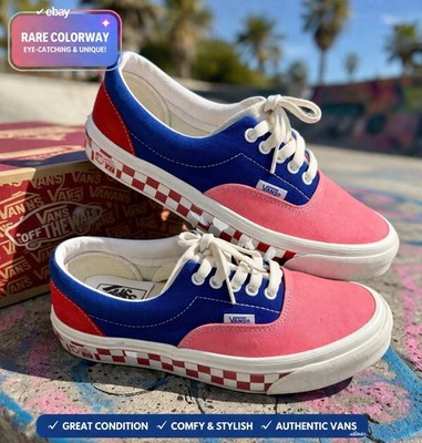 Vans Mens 7.5 Anaheim Factory Era 95 OG Color-block Women s 9 Sneakers Blue Pink