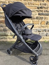 Silver Cross Click 2 Black Compact Lightweight Cabin Foldable Travel pram buggy