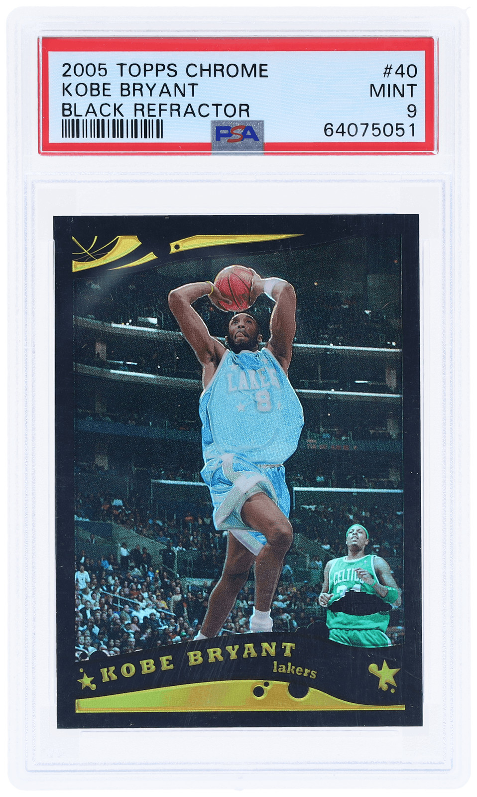 2005 Topps Chrome Kobe Bryant Black Refractor #40 /399 PSA 9