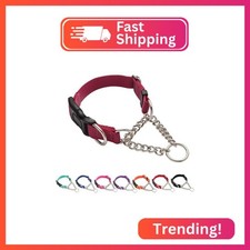 Yunleparks Martingale Collar for Dogs,Escape Proof No Pull, Wine Red, Large
