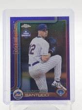 JONATHAN SANTUCCI 2025 TOPPS CHROME PRO DEBUT PURPLE REFRACTOR /125 Q4632
