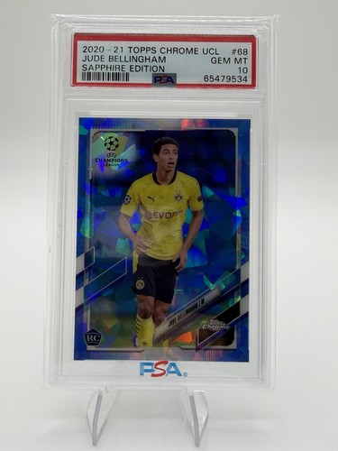 2020-21 Topps Chrome UCL Sapphire Edition - SP Jude Bellingham #68 PSA 10