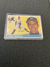 1955 Topps #189 Phil Rizzuto, #166 Hank Bauer +3 Teammates - New York Yankees