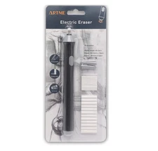 ARTME Electric Eraser/Automatic Rubber - 22pcs Refills Included (0.1 inch and...