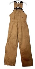 Berne Bib Overalls Carpenter Double Knee Insulated Brown B415BD Adult Size 36-38