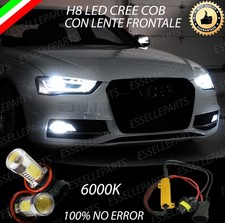 COPPIA LAMPADE FENDINEBBIA H8 LED COB CANBUS AUDI A4 B8  + AVANT RESTYLING 6000K