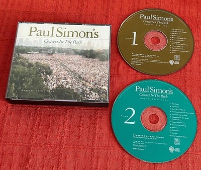 PAUL SIMON CD X 2 IN DOUBLE JEWEL CASE(FAT BOX)-PAUL SIMON'S CONCERT IN THE PARK