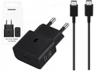 Genuine Samsung Charger 25W Super Fast 2 Pin EU Mains Charger Plug & USB-C Cable