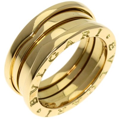 BVLGARI B.ZERO1 3バンド リング 52サイズ ロゴ刻印 Bvlgari B.Zero1 18K White Gold 3-Band Ring, Brand Size 56 (US Size