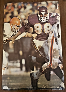 1971 Sports Illustrated Alan Page Minnesota Vikings Poster #9N88 24x36 Rare