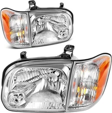 Headlight Assembly Compatible with 2005-2006 Tundra / 2005-2007 Sequoia........