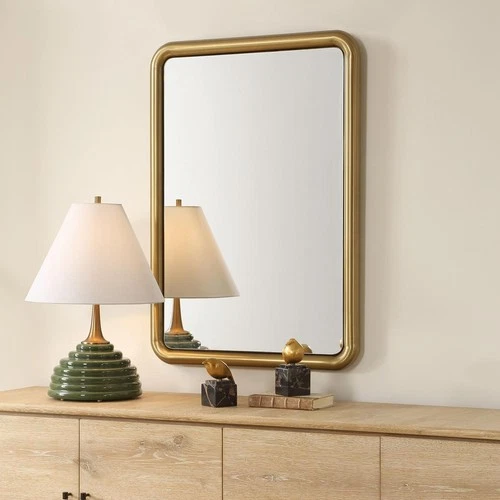 Uttermost 08317 Atkinson 41 X 29 inch Antique Brass Mirror - Picture 5 of 6