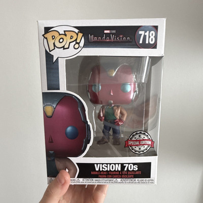 Funko Pop! Marvel WandaVision Vision 70s Wackelkopf Box Nr. 718 Sonderedition