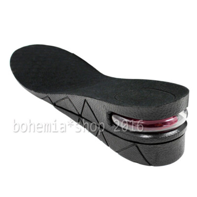 1 Paar 5cm 2-layer PVC Erhöhung Einlegesohle Schuh Einlagen Schuheinlagen aus DE