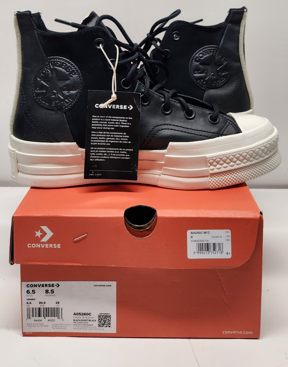 Converse Chuck 70 Plus Hi A05260C Black/Egret/Black Men's