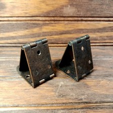 Organ Music Stand Brass Brackets, 4 5/8" Long laid Flat, 1 1/8" Wide