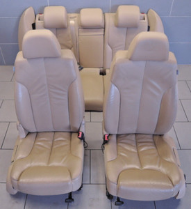 VW PASSAT 3C Kombi AUSSTATTUNG SITZ RÜCKSITZBANK Leder Beige SET (LG154)