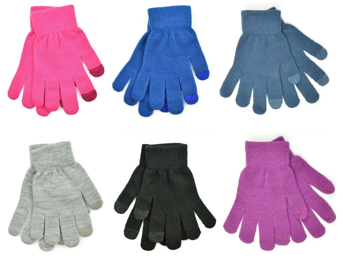 Ladies Womens Touch Screen Thermal Winter Gloves Work Thin Smart