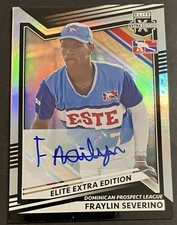 2022 Panini Elite Extra Edition Fraylin Severino #195 Autograph RC
