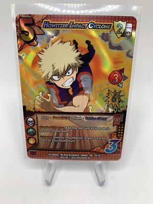 MY HERO ACADEMIA Crimson Rampage ULTRA RARE HOWITZER IMPACT CYCLONE  UR 23/117 