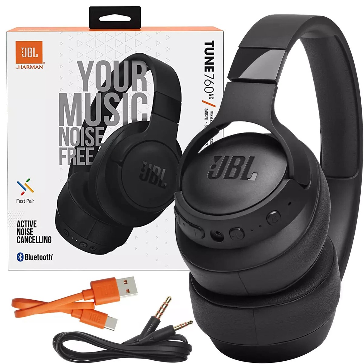 JBL Tune 760NC Wireless Over-Ear Headphones NEW