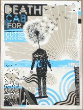 Death Cab For Cutie 2022 - Affiche de concert sérigraphiée Charleston par Nate Duval
