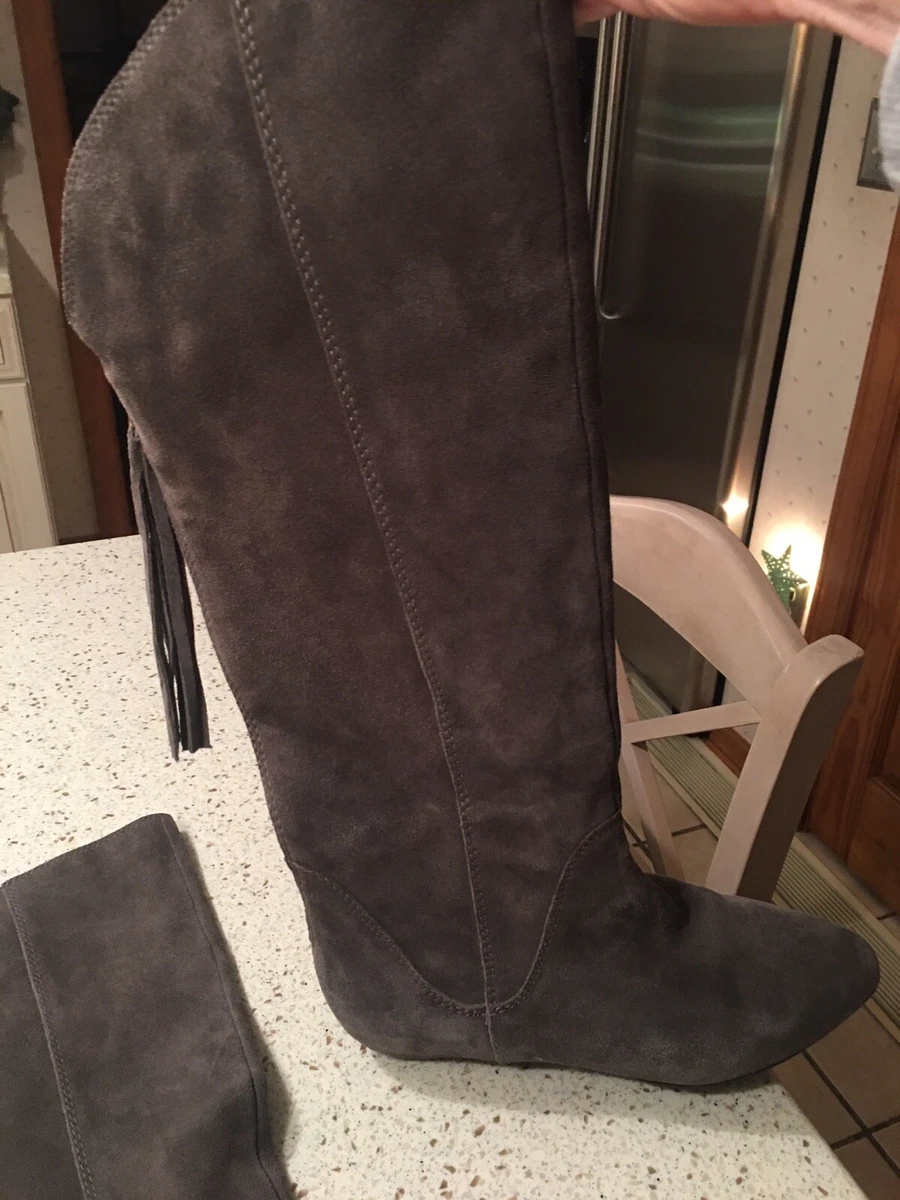Steve madden gray sales boots