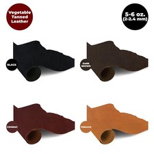 European Leather Work 5-6 oz. 2-2.4mm Vegetable Tanned Leather Natural...