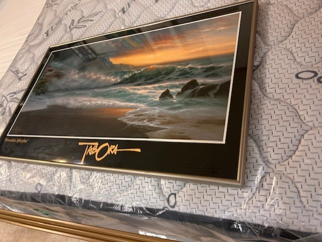 ORIGINAL ROY GONZALEZ SIGNED TABORA HAWAIIAN AFTERGLOW PRINT
