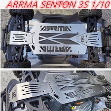 Metal Chassis Armor Bottom Armor RC Car Upgrade Part for ARRMA SENTON 3S 1/10
