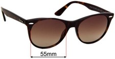 SFx Replacement Sunglass Lenses fits Ray Ban RB2185 Wayfarer II Classic - 55mm W