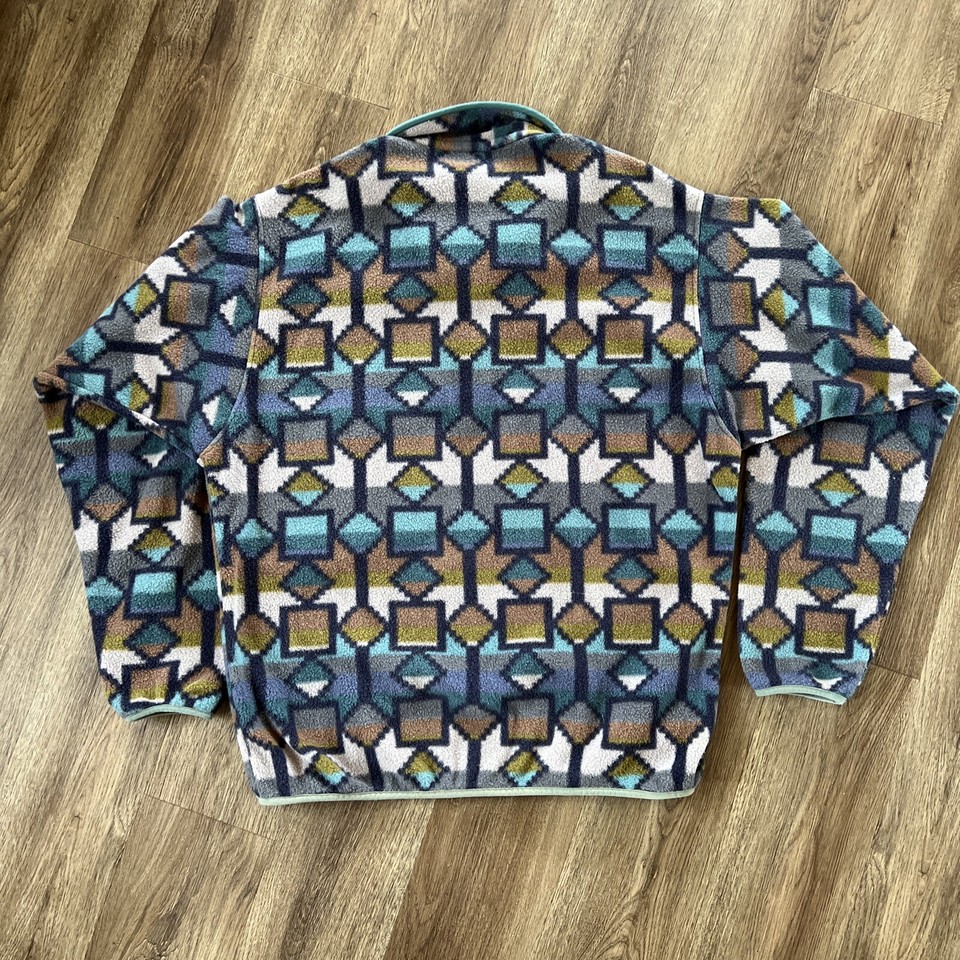 Patagonia Synchilla SnapT Fleece Pullover, Cedar Mesa Big New Navy