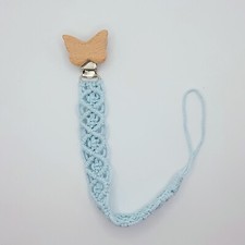 Baby Dummy Clip Macrame Dummy Holder Pacifier Clip Soother Clip Baby Gift