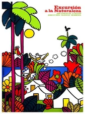 Excursion to nature land Decoration Poster.Graphic Art Interior design. 3564