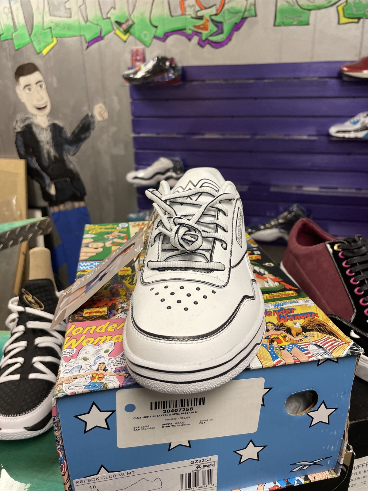 reebok club memt wonder woman