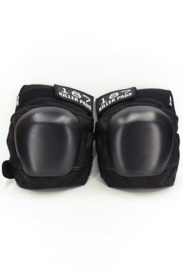 187 Killer Pads Pro Derby Knee Black Black