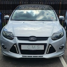 C.M.S Black Plastic Eyebrows to fit FORD FOCUS MK3 Eyelid/Light ST/TDCI/RS/Zetec