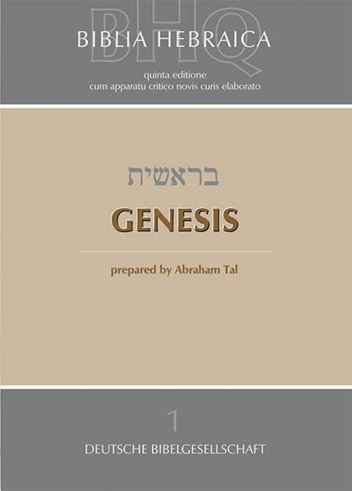 Thumbnail - Biblia Hebraica Quinta (bhq). Genesis, Abraham Tal