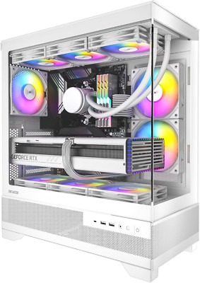 Aqua 7, Pre-Installed 6 × 120Mm PWM ARGB Fan, ATX Mid Tower PC