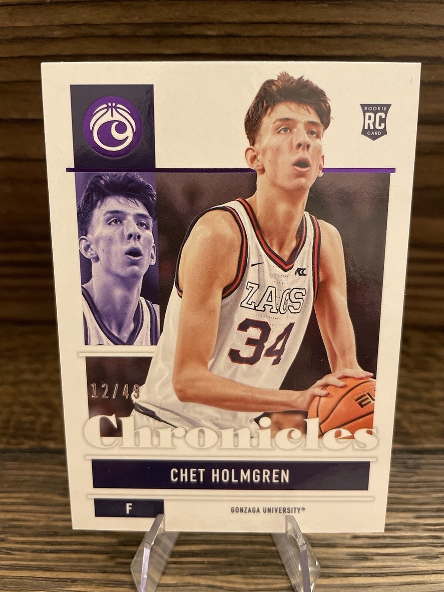 2022-23 Panini Chronicles Star Chet Holmgren RC /49! Gonzaga