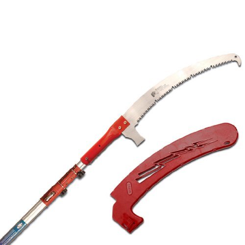 Pick sabot 'TWISTED X' avec lame dentelée, manche rose, L.4