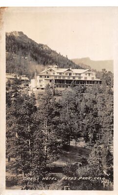 J67/ Estes Park Colorado RPPC Postcard c1930s Crags Hotel Building 103