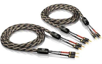 2 x 3,0m ViaBlue SC-2 single-wire Lautsprecherkabel mit T8 tube Bananensteckern