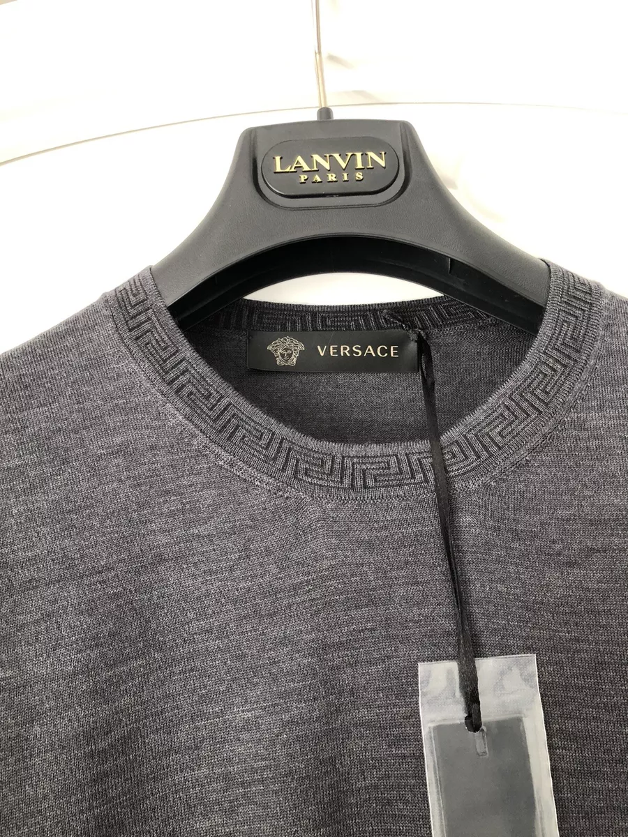 Versace grey best sale jumper