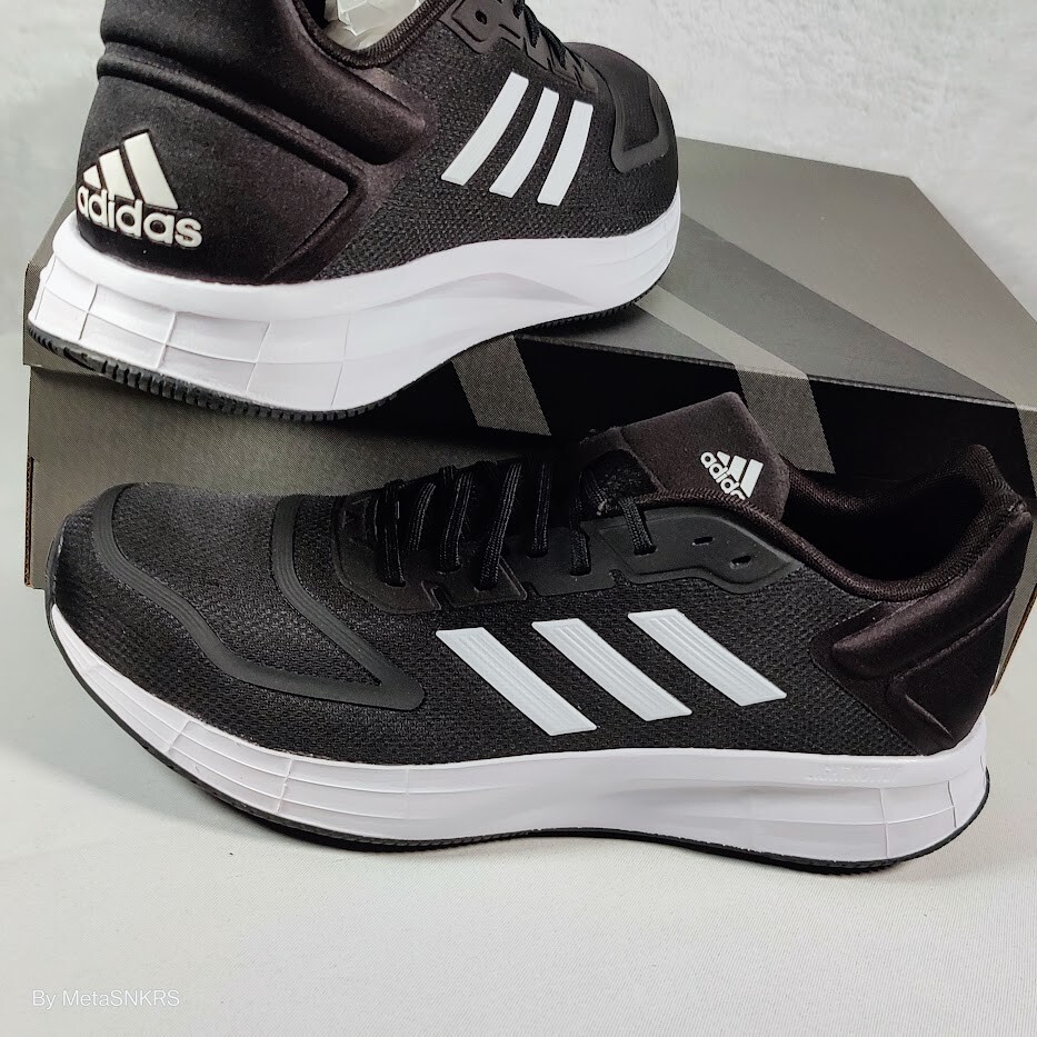 Adidas US 13 Men's  Black White Foam Comfort Mesh Runner Duramo 10   GW8336 New thumbnail 11