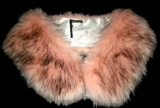 NWT, BABEYOND, Pink, Women's Faux Fur Collar Shawl Wrap, Evening Cape. 