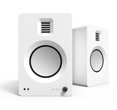 Kanto TUK Matte White Powered Speaker with Bluetooth and Phono Pre-amp