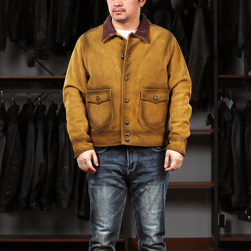 Distressed suede jacket sale